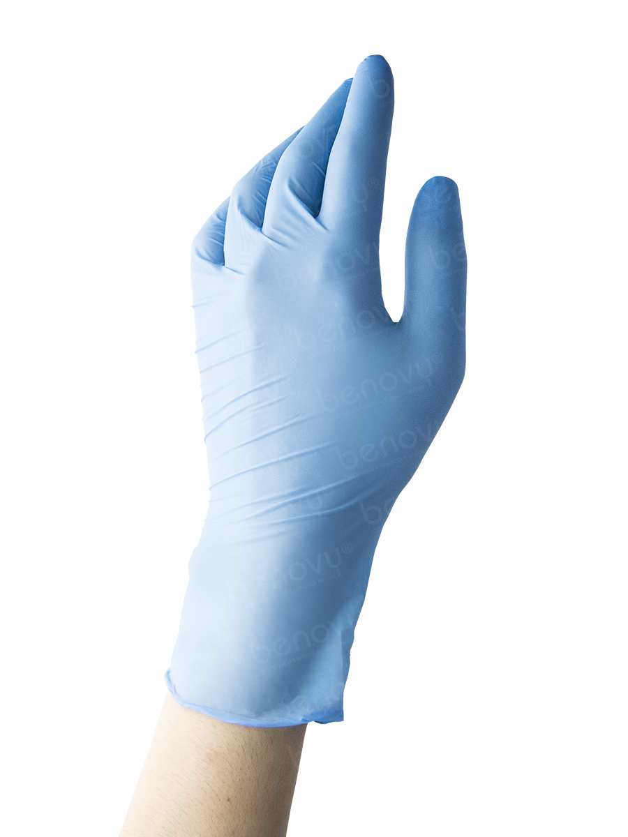 Перчатки медицинские нитриловые  смотровые нестерильные неопудренные одноразовые  (голубые), XS, S