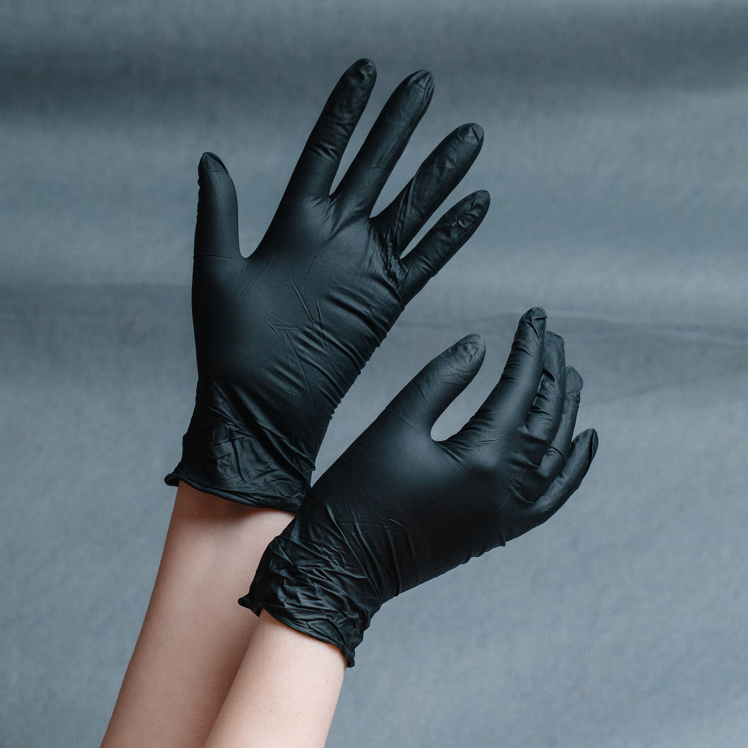 Перчатки нитриловые  Summitech Professional (черные),S